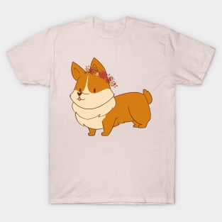 Flower Corgi T-Shirt